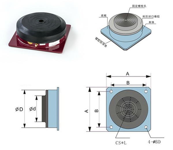 KQJZ-A型 空气减振器 KQJZ-A型 空气减振器