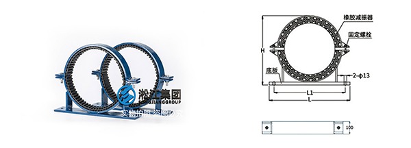 GDU3管道管夹橡胶减震器 GDU3管道管夹橡胶减震器